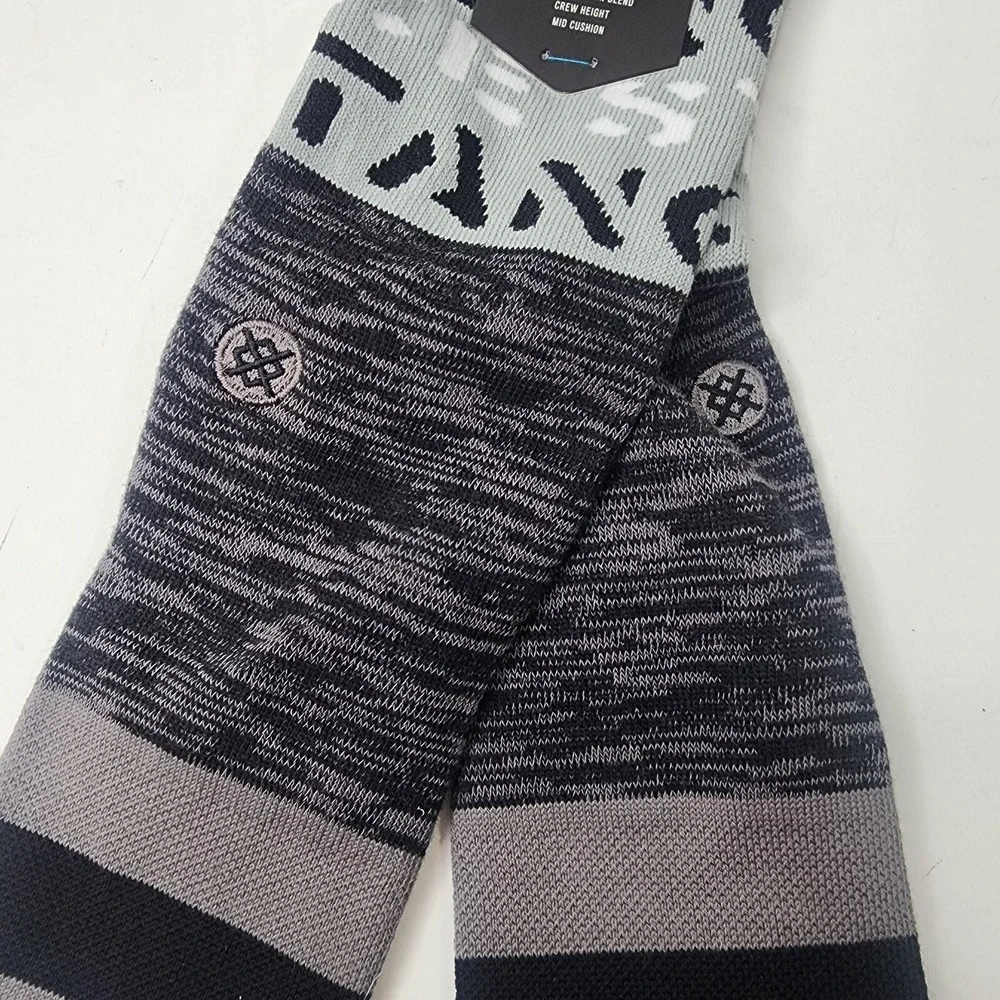Stance x Wade Dwyane Wade Collection Mens L 6-12 Crew Socks Grey A555A22LOG NWT